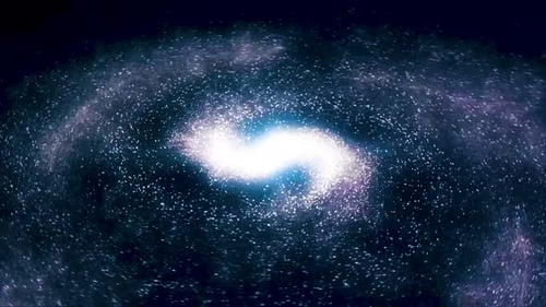 Futuristic Spinning Galaxy Vortex Background Animation