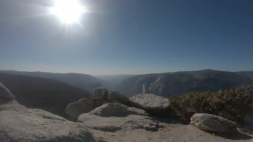View from Sentinel Dome in Yosemite National Park, California, USA