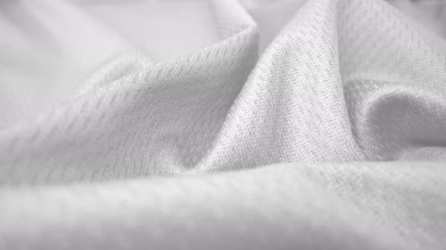 Close Up Detailed Cloth Texture of Shiny Spandex Cloth with Dolly Shot