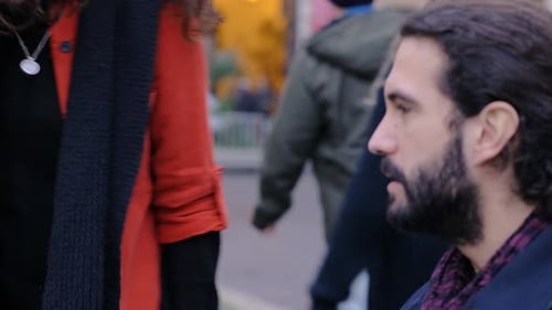 Young Lovers Arguing About Their Relationship in The City