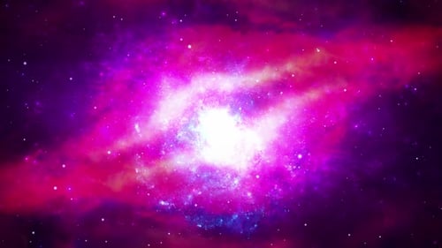 Abstract Swirling Nebula Galaxy Animation Background