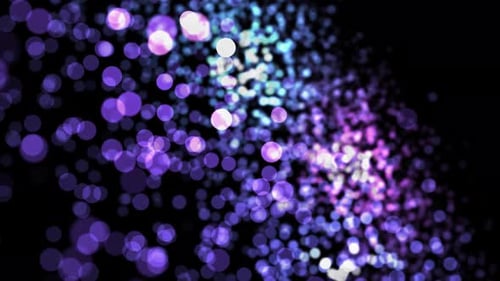 Abstract purple circles flowing slowly