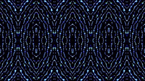 Futuristic Glowing Geometric Patterns Abstract Loop