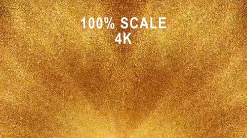 Golden Shimmering Kaleidoscope Particle Motion Background Loop