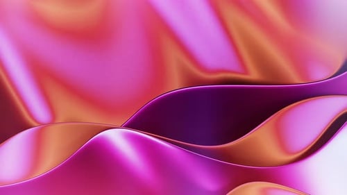 Vibrant Fluid Waves Abstract Background Loop