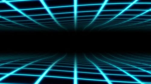 Retro Wavy Grid 80er Jahre Synthwave Neon-Netzwellen in ästhetischer Vaporwave - 1080p