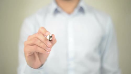 Writing E-Learning on Transparent Screen