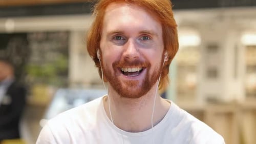 Smiling Man Close Up In Workplace