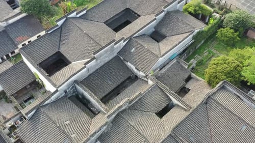 ancient chinese architecture in hangzhou city
