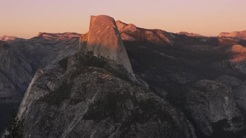 Time Lapse Sunset in Yosemite Valley National Park USA Half Dome Mountain Nature