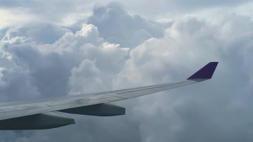 Aerial View From Descending Airplane