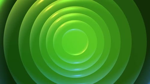 Abstract Rotation Of Green Circle