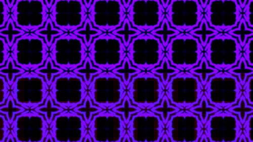 Abstract Geometric Purple Kaleidoscope Pattern Background Loop