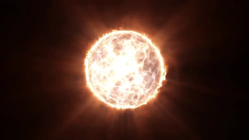 Abstract Fiery Energy Sphere Seamless Loop Animation