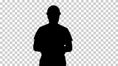 Silhouette man, Alpha Channel
