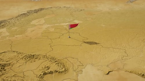 Mapa del mundo antiguo: volando a Bielorrusia