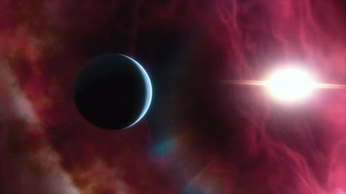 Außerirdischer Exoplanet in einem anderen Sonnensystem