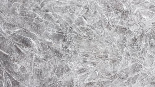 Close Up of Frozen Crystal Ice Texture