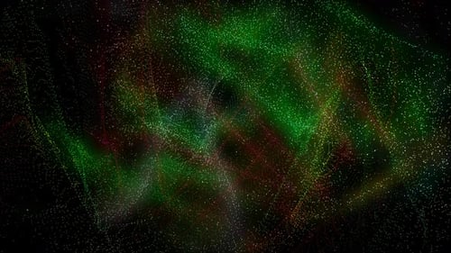 Dynamic Abstract Particle Flowing Stream Background Animation