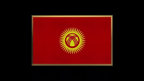 Kyrgyzstan 3D Flag