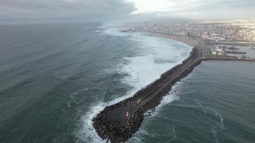 Fly Above Ocean Waves