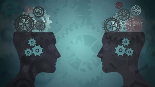 Two heads open from the top