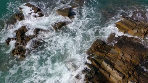 Top View of The Seashore