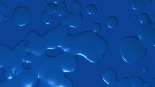 Abstract Blue Liquid Morphing Shapes Background Animation