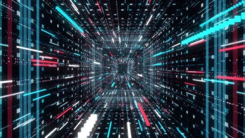 Sautez dans l'hyperespace, mouvement graphique 3D