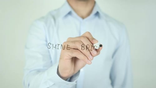Shine Bright, Writing On Screen