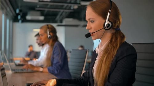 Call Center Employees Working in Deal Office