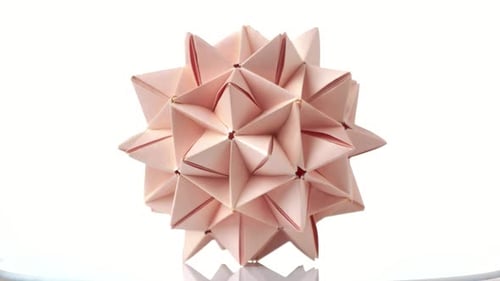 Spiky Ball Origami Figure.