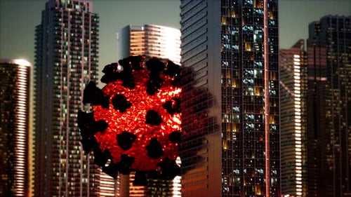 Empty City Caused By Quarantine As a Result of Coronavirus Infection
