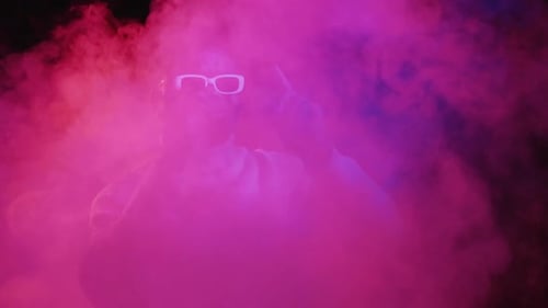 Night Club Dance Disco Event Party Man Neon Light