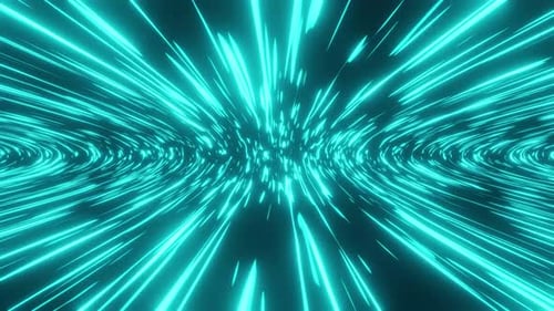 Blaue Weltraumreise Vj Loop 4K