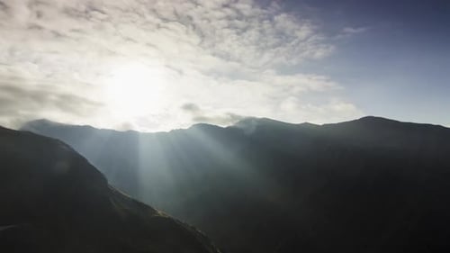 Berge bei Sonnenuntergang