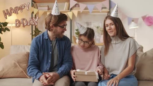 Family Celebrates Child's Birthday at Home