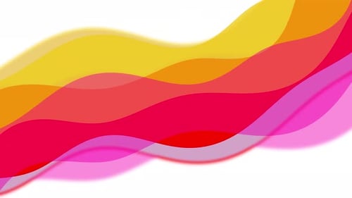 Smooth Abstract Flowing Colorful Waves Background Animation