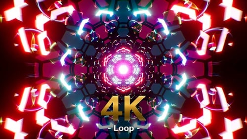 Gorgeous Vibrant Light VJ Background Loop 4K