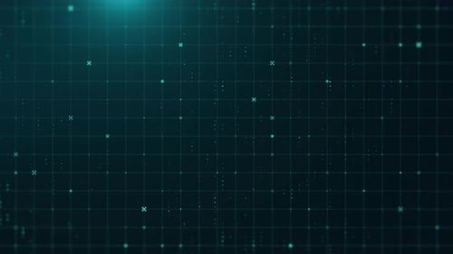 Futuristic Digital Grid Tech Background Animation