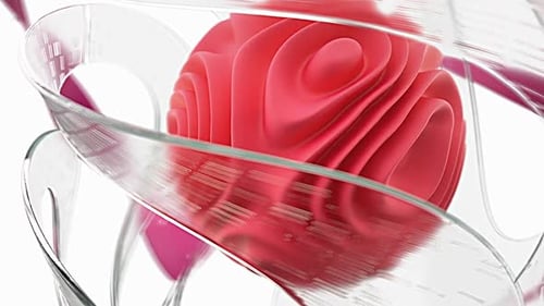 abstract blue ball animated video effect