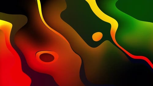 Gradient smooth waves liquid background
