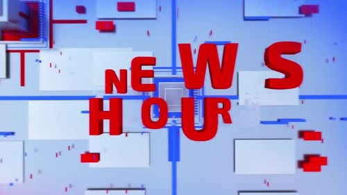 Futuristic News Hour Broadcast Title Reveal