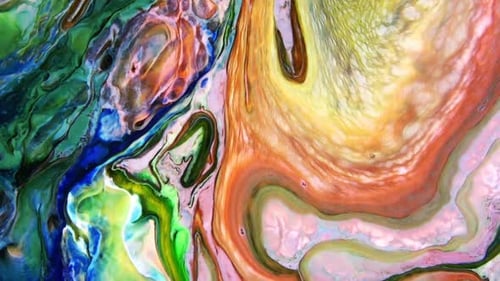 Psychedelic Cosmos Galaxy Paint Texture Background