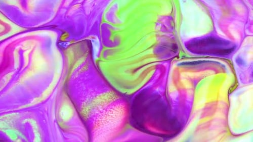 Abstract Colorful Invert Paint Bubbles Galactic Exploding Texture