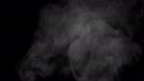 Smoke oder Steam auf transparentem Hintergrund mit Alpha Channel.