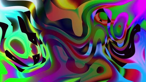 Vibrant Abstract Fluid Morphing Background Animation