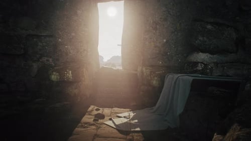 Túmulo de Jesus Cristo brilhantemente iluminado