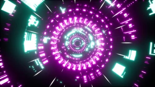 Túnel de ciencia ficción Cyberpunk 4K 05