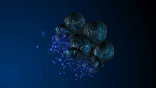 Metallkugel-Explosions-Animation